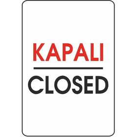 Extra Fix Pvc Kapalı-Closed Uyarı Levhası