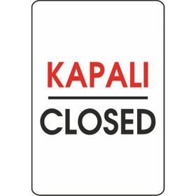 Extra Fix Pvc Kapalı-Closed Uyarı Levhası