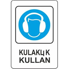 Extra Fix Pvc Kulaklık Kullan Uyarı Levhası
