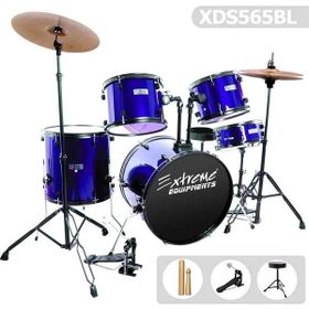 Extreme XDS565BL Mavi Bateri Davul Seti