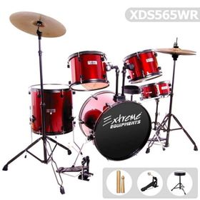 Extreme XDS565WR Kırmızı Bateri Davul Seti