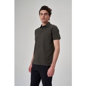 Exuma 1412034 Haki Polo Yaka Erkek T-shirt