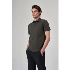 Exuma 1412034 Haki Polo Yaka Erkek T-shirt