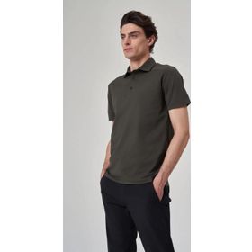 Exuma 1412034 Haki Polo Yaka Erkek T-shirt