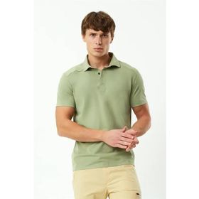 Exuma 1412034 Zeytin Yeşili Polo Yaka Erkek T-shirt