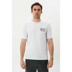 Exuma 1412046-100 Beyaz Baskılı Erkek T-shirt