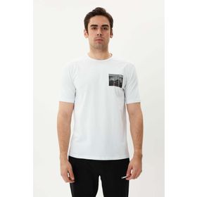 Exuma 1412072-100 Beyaz Erkek T-shirt