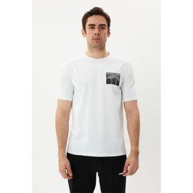 Exuma 1412072-100 Beyaz Erkek T-shirt