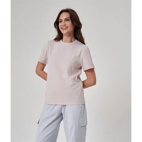 Exuma 1522110 Pudra Pembe Kadın T-shirt