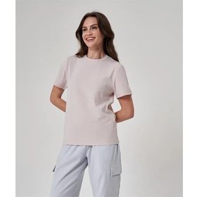 Exuma 1522110 Pudra Pembe Kadın T-shirt
