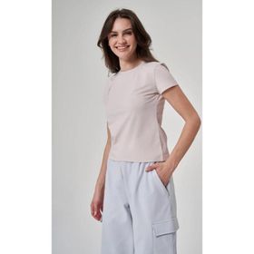 Exuma 1522188 Pudra Pembe Kadın T-shirt