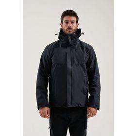 Exuma 2111153 Siyah H Winter Jacket M 3 in 1 Erkek Mont