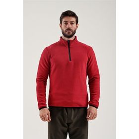 Exuma 2212001 Bordo Yarım Fermuarlı Erkek Polar