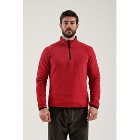 Exuma 2212001 Bordo Yarım Fermuarlı Erkek Polar