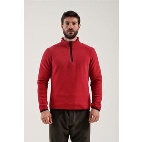 Exuma 2212001 Bordo Yarım Fermuarlı Erkek Polar