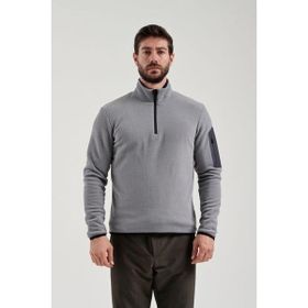 Exuma 2312002-057 Gri Yarım Fermuarlı Erkek Polar