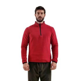 Exuma 2312002-677 Bordo Yarım Fermuarlı Erkek Polar