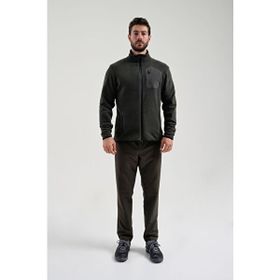 Exuma 2312003 Haki Tam Fermuarlı Erkek Polar