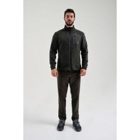 Exuma 2312003 Haki Tam Fermuarlı Erkek Polar