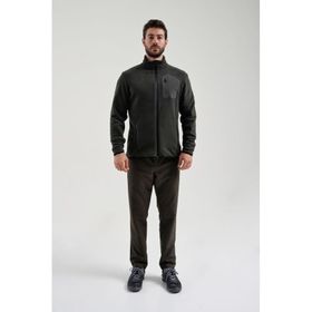 Exuma 2312003 Haki Tam Fermuarlı Erkek Polar