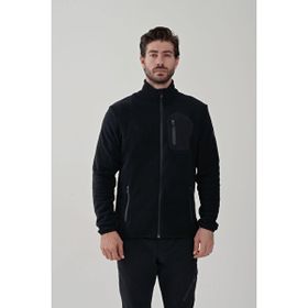 Exuma 2312003 Siyah Tam Fermuarlı Erkek Polar