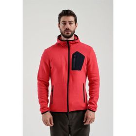 Exuma 2312250 Kırmızı Tam Fermuarlı Erkek Sweatshirt