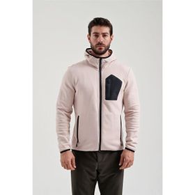 Exuma 2312250 Pudra Tam Fermuarlı Erkek Sweatshirt
