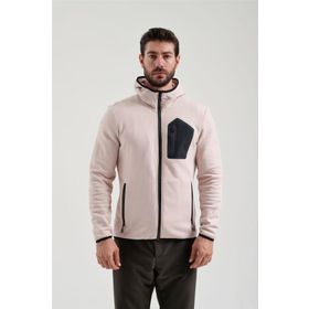 Exuma 2312250 Pudra Tam Fermuarlı Erkek Sweatshirt