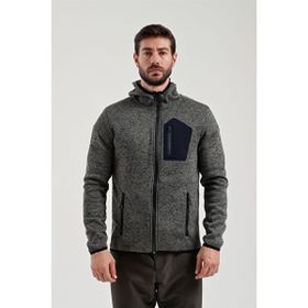 Exuma 2312256 Haki Tam Fermuarlı Erkek Polar