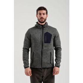 Exuma 2312256 Haki Tam Fermuarlı Erkek Polar