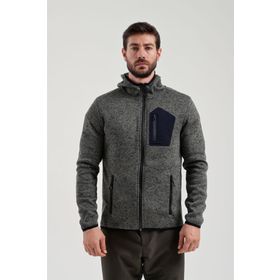 Exuma 2312256 Haki Tam Fermuarlı Erkek Polar