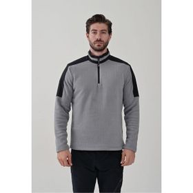 Exuma 2412004 Gri Half Zıp Erkek Polar