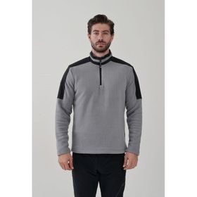 Exuma 2412004 Gri Half Zıp Erkek Polar