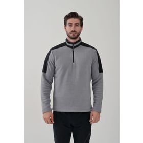 Exuma 2412004 Gri Half Zıp Erkek Polar