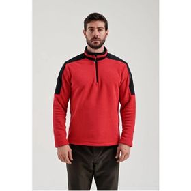 Exuma 2412004 Kırmızı Half Zıp Erkek Polar