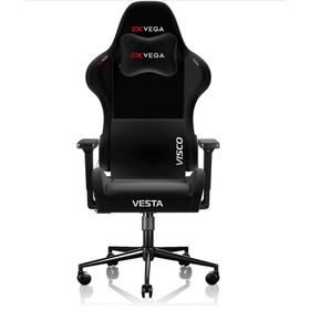 EXVEGA Vesta Siyah Kumaş Oyuncu Koltuğu