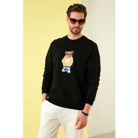 Exxe 6141002 Siyah Erkek Sweatshirt