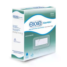 Exxe 8x10 cm 10'lu Şeffaf Su Geçirmez Pedli Yara Bandı