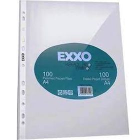 Exxo 100'lü A4 Delikli Poşet Dosya