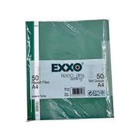Exxo A4 Yeşil Renk 50 Adet Telli Dosya