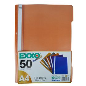 Exxo Metalik 50'li Paket Bronz Telli Dosya