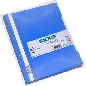 Exxo Metalik Saks Mavısı 50 'li Telli Dosya