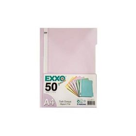 Exxo Pp Pastel A4 Lavanta 50'li Paket Telli Dosya