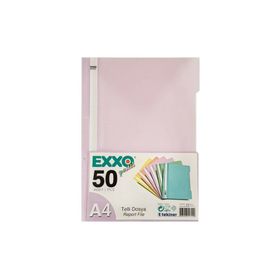 Exxo Pp Pastel A4 Lavanta 50'li Paket Telli Dosya