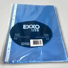 Exxo Renkli Pp Lacivert A4 100'lü Poşet Dosya