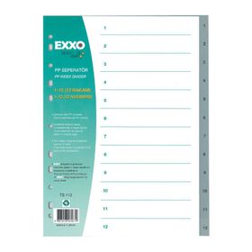 Exxo TS112 Pp A4 1-12 Rakam Ayraç Seperatör
