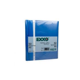 Exxo TT100 50'li Plastik A4 Mavi Telli Dosya