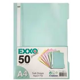 Exxo Turkuaz Pastel 50'li Telli Dosya