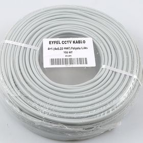 Eyfel EF-C400 4+1 2x0.22 Folyolu Lüks 100 M CCTV Kablo