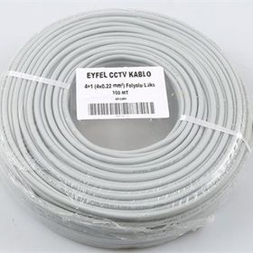 Eyfel EF-C400 4+1 2x0.22 Folyolu Lüks 100 M CCTV Kablo